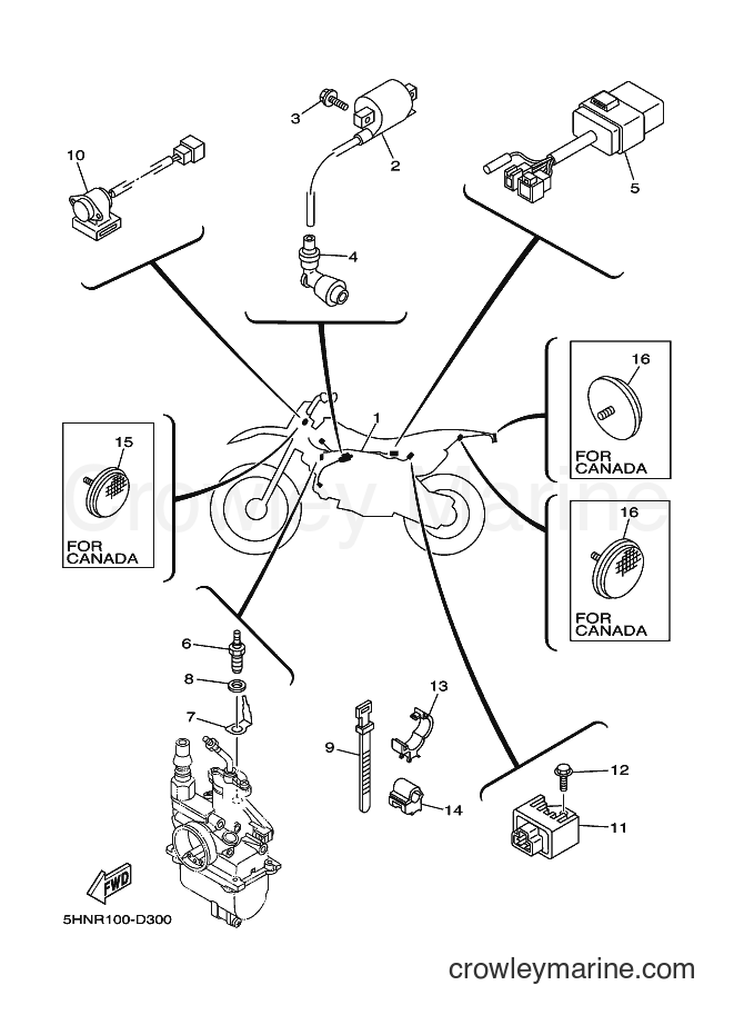 2007 Dirt Bike TT-R90 - TT-R90 (3P24) [010] - ELECTRICAL 1