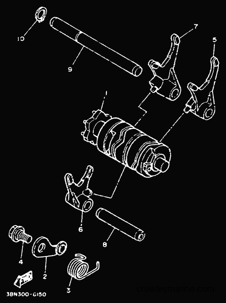 1995 Dirt Bike TDR125 - TDR125 (4GW3) [999] - SHIFT CAM & FORK