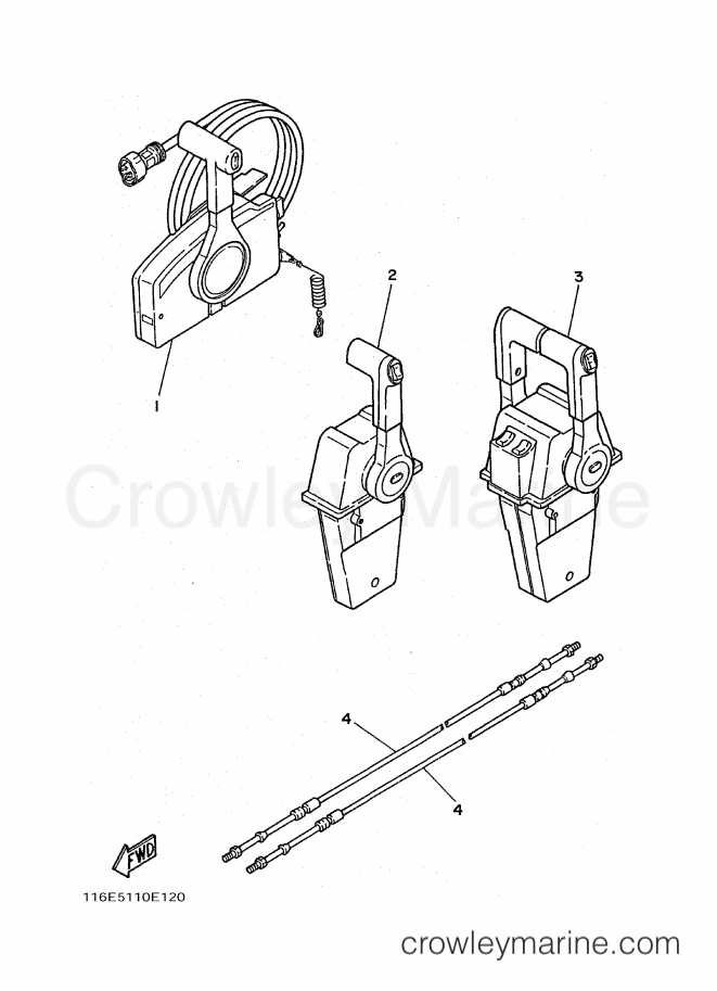 Yamaha Motors 115B (6E5) [040] - REMOTE CONTROL