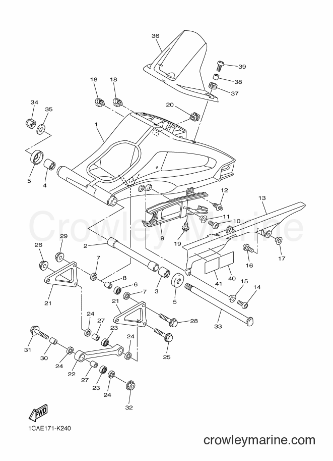 2015 Street Bike FZ1-S - FZ1-S (2DVB) [010] - REAR ARM