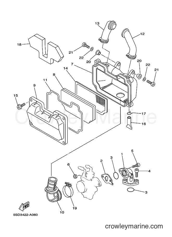 Yamaha Motors T105SE (5SD4) [010] - INTAKE