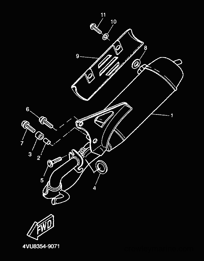 2001 Scooter CW50 - CW50 (5HG9) [020] - EXHAUST