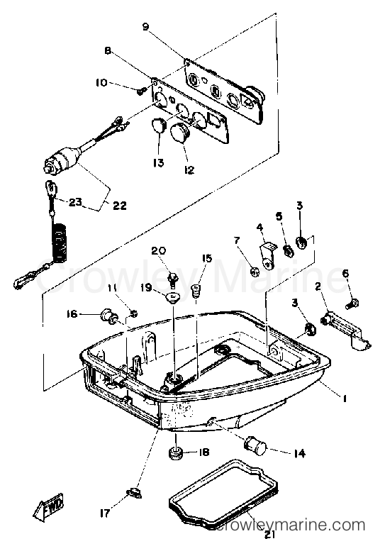 Yamaha Motors 6LD - BOTTOM COWLING
