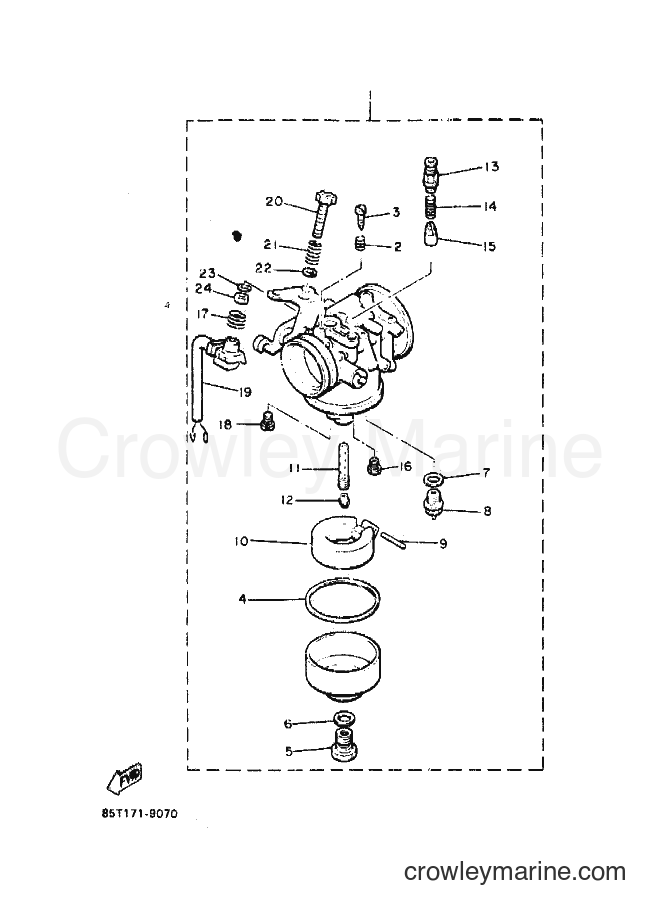 1989 Snowmobile ET400 - ET400 (85V1) [010] - CARBURETOR