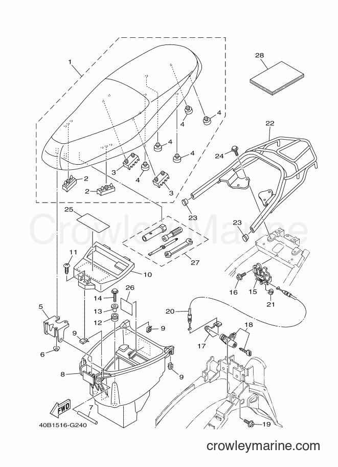 Yamaha Motors T110C (40BB) [010] - SEAT