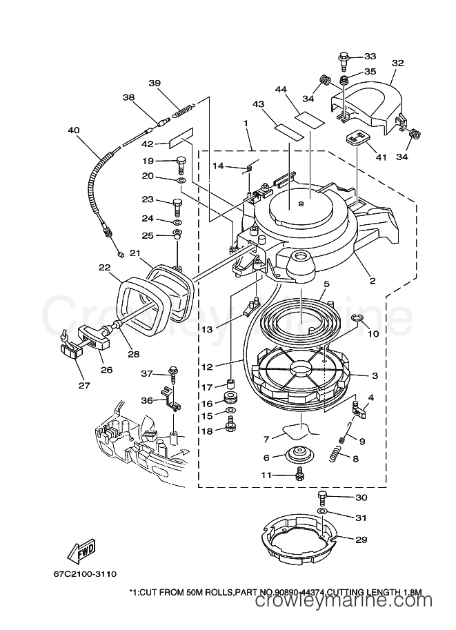 Yamaha Motors F40BEDL (67C2) [080] - STARTER