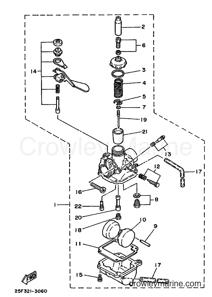 1987 Scooter DT50MX - DT50MX (2UN) [99A] - CARBURETOR