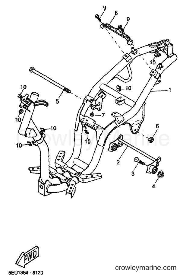 2001 Scooter YH50 - YH50 (5JB6) [030] - FRAME