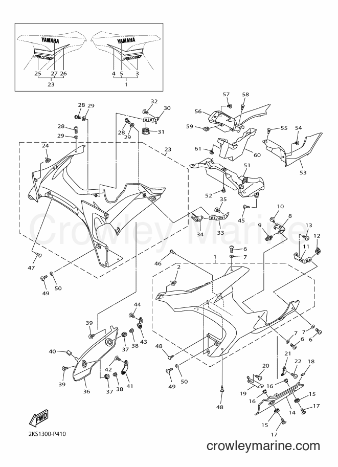 Yamaha Motors YZF-R1M (2KSC) [050] - COWLING 2