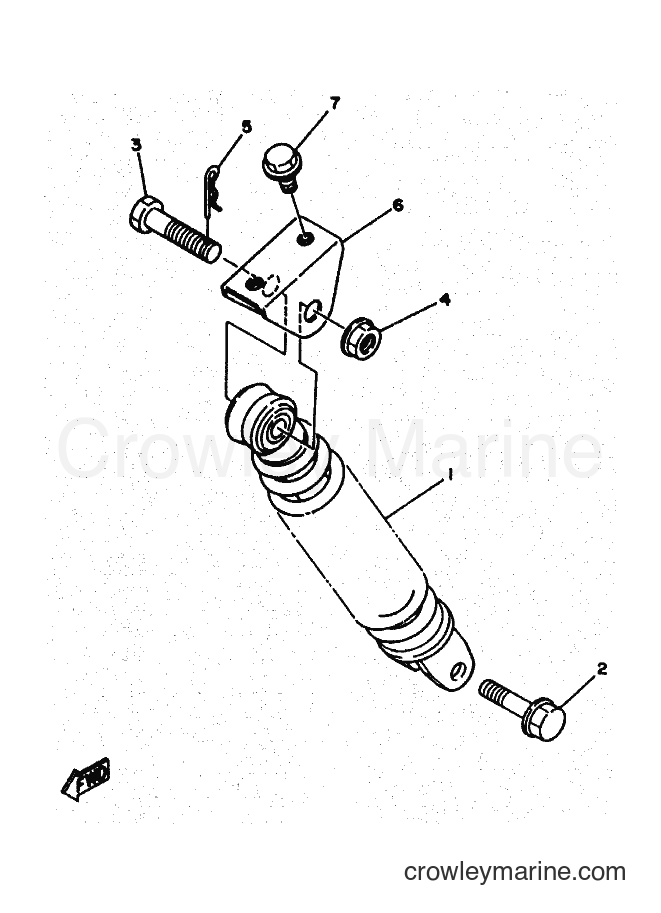 1996 Scooter YA50R - YA50R (4PC5) [010] - REAR SUSPENSION