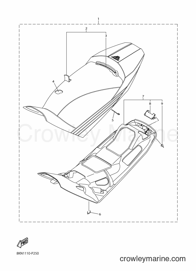 2015 Snowmobile SRV10RL - SRV10RL (8KN1) [010] - SEAT