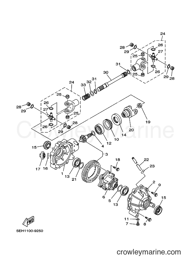 1999 ATV YFM400FWB - YFM400FWB (5EH1) [010] - FRONT DIFFERENTIAL