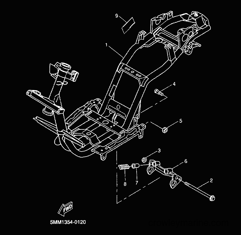 2001 Scooter CW50 - CW50 (5HG9) [020] - FRAME