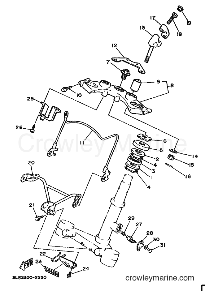 Yamaha Motors XV250 (3LU2) [999] - STEERING