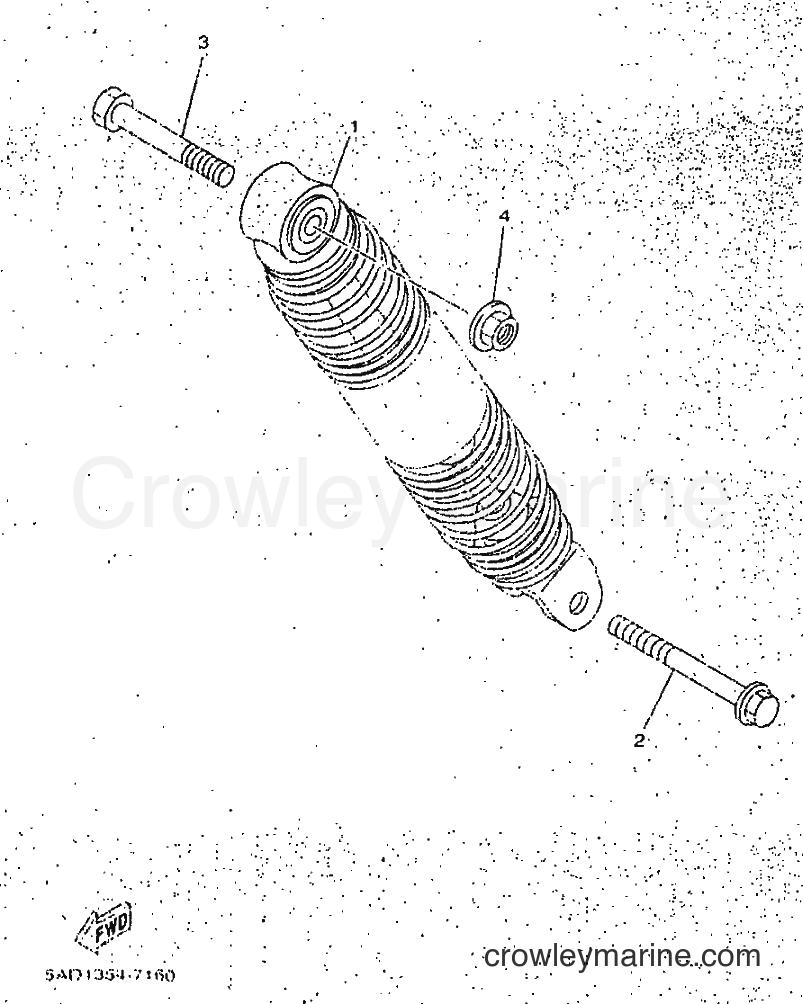 1998 Scooter YN50 - YN50 (5AD3) [999] - REAR SUSPENSION
