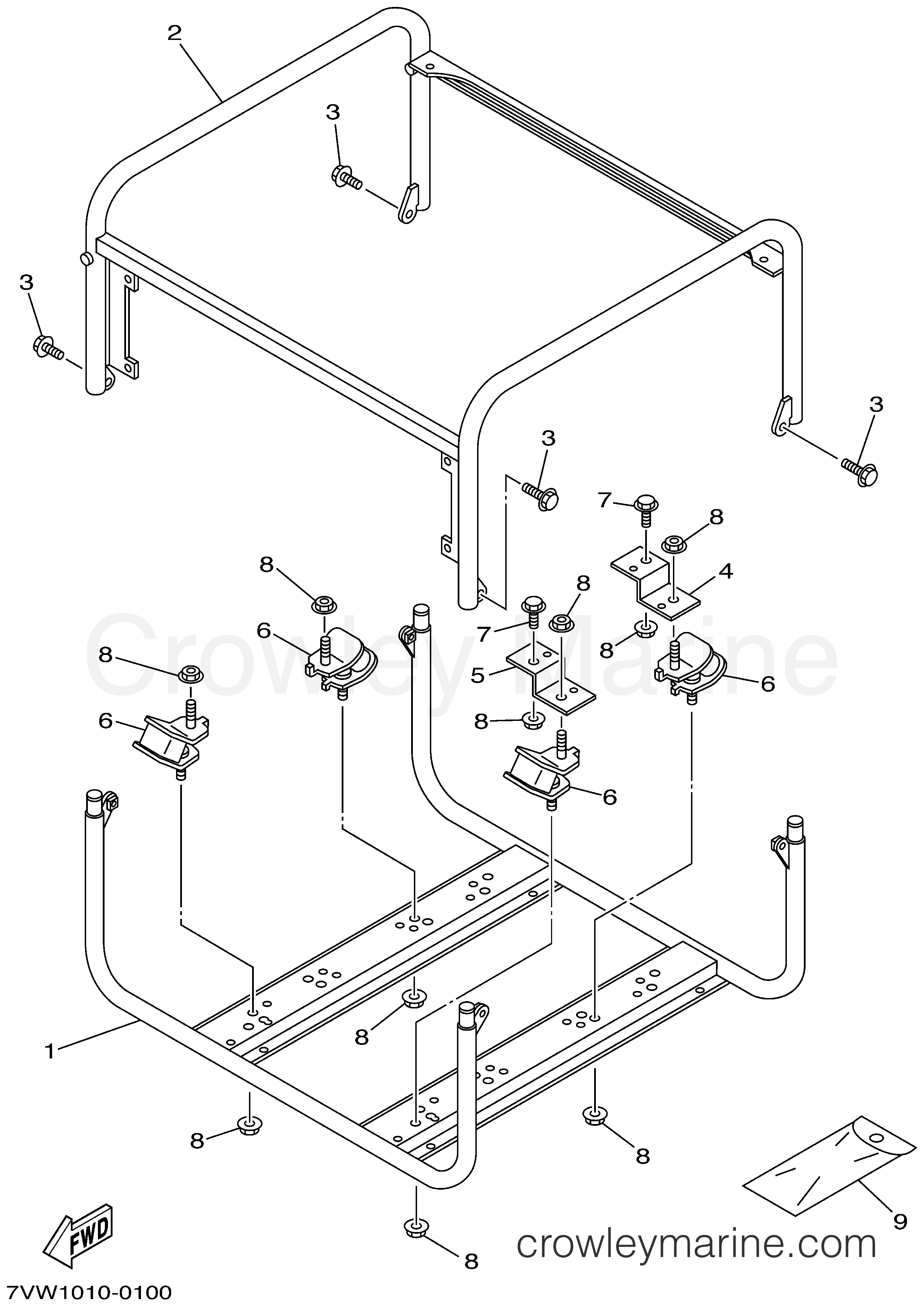 Yamaha Motors EF4000DEC  (YG4000DX_DEC) - FRAME