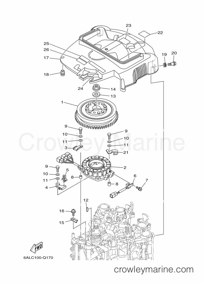 Yamaha Motors F250A (6P2D) [220] - GENERATOR