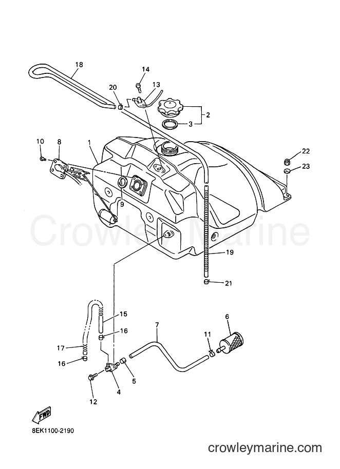 2004 Snowmobile SXV70SP - SXV70SP (8FE2) [010] - FUEL TANK