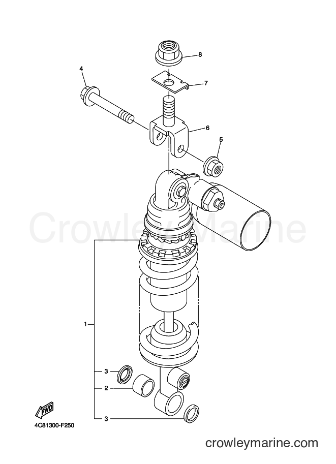 Yamaha Motors YZF-R1 (4C8D) [010] - REAR SUSPENSION