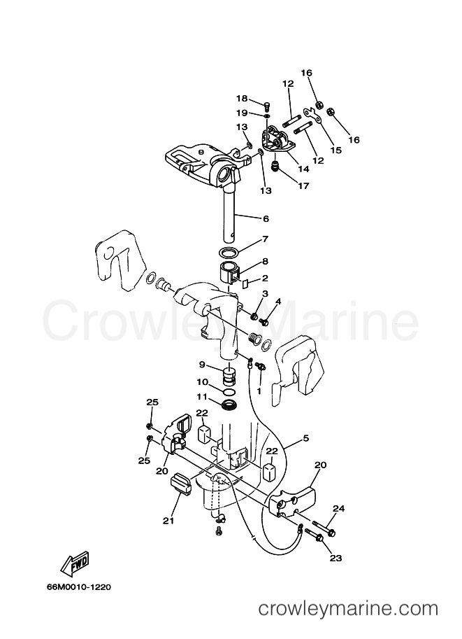 Yamaha Motors F15MHZ (66M0) [070] - BRACKET 2