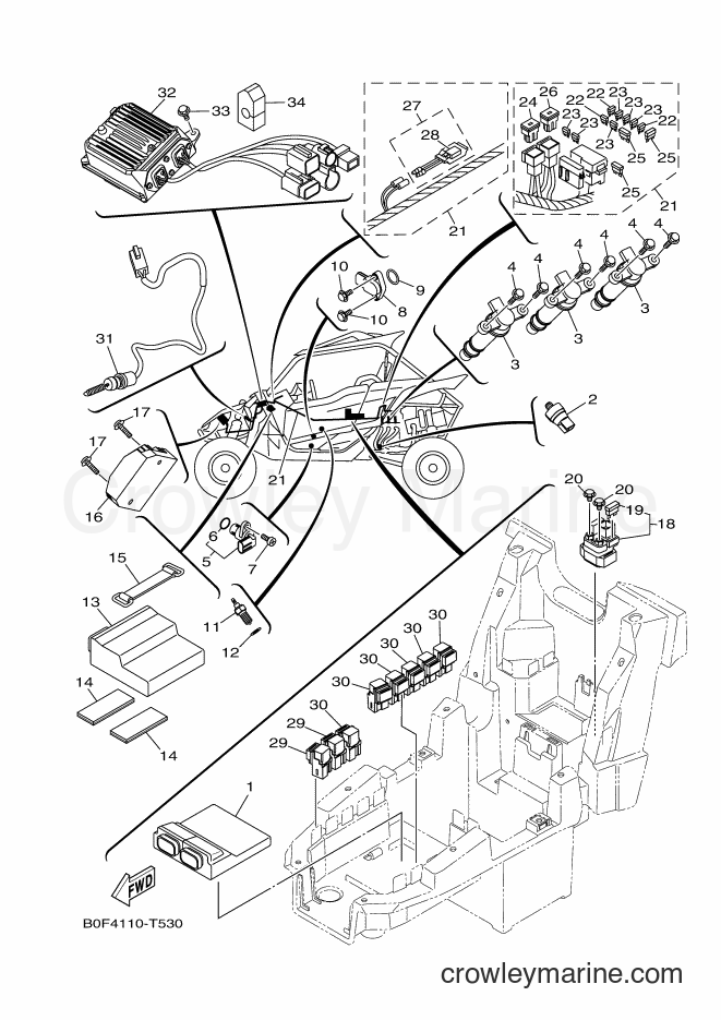 2018 ATV YXZ1000ETS - YXZ1000ETS (B0F6) [010] - ELECTRICAL 1