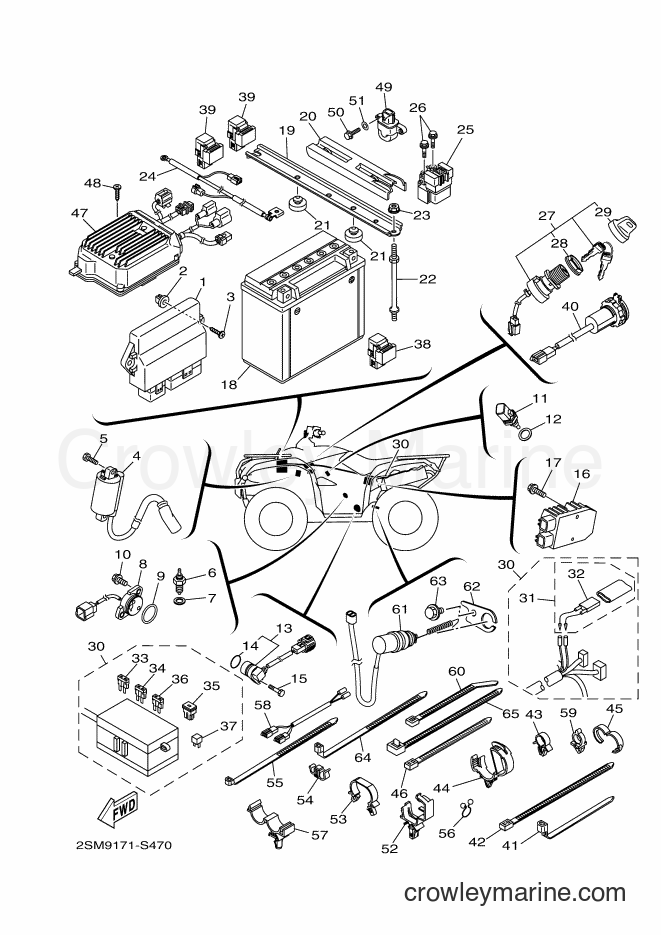 Yamaha Motors YFM700FWBD (2SMD) [010] - ELECTRICAL 1