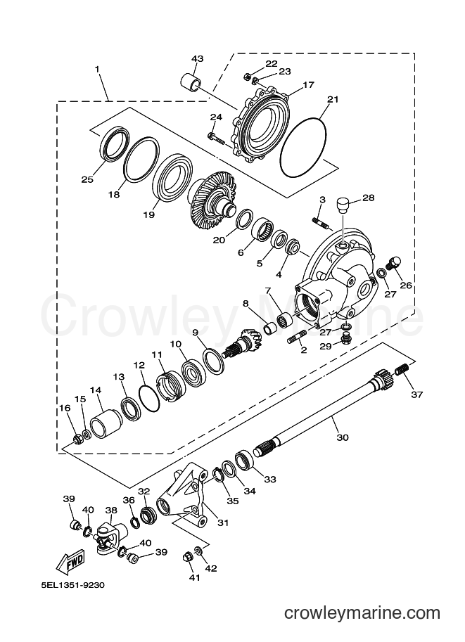 Yamaha Motors XVS1100 (5EL8) [060] - DRIVE SHAFT