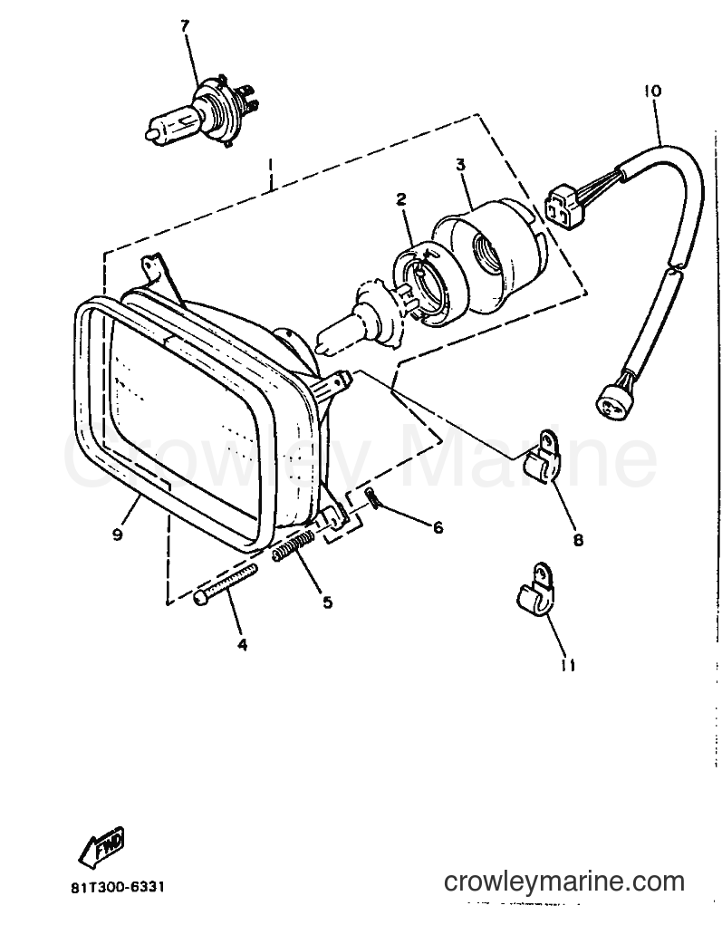 Yamaha Motors SR540P (86P2) [999] - HEADLIGHT