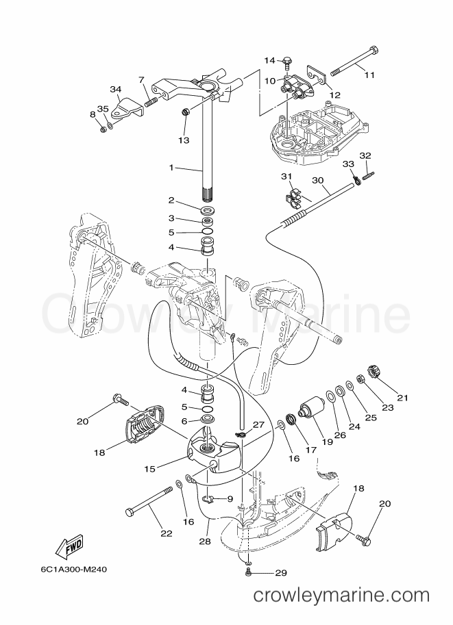 Yamaha Motors F60LB-2017 (6C5E) [260] - BRACKET 2