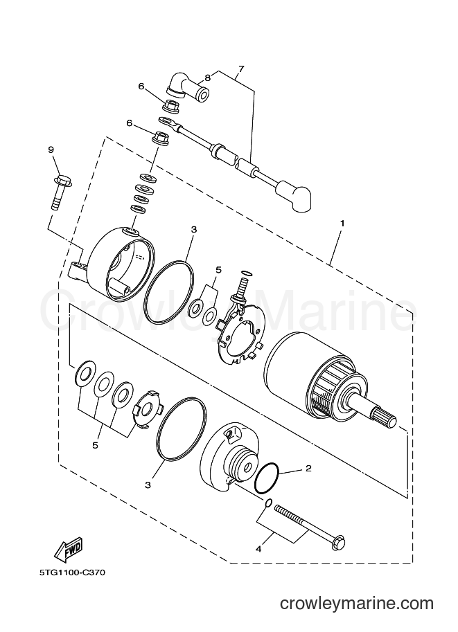2004 ATV YFZ450 - YFZ450 (5TG5) [010] - STARTING MOTOR