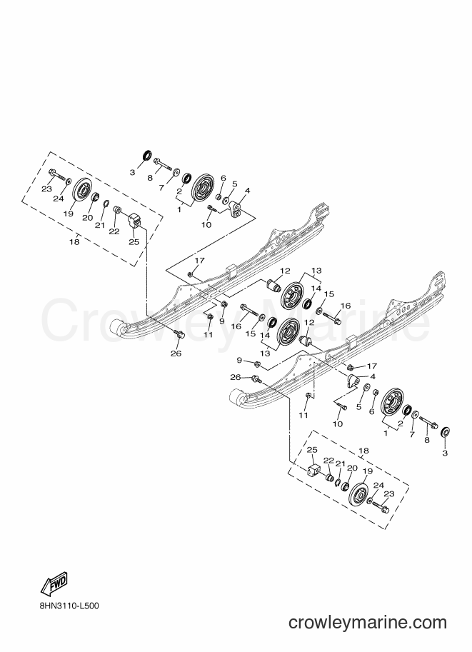 2015 Snowmobile RX10ST2 - RX10ST2 (8HNB) [030] - ALTERNATE TRACK SUSPENSION