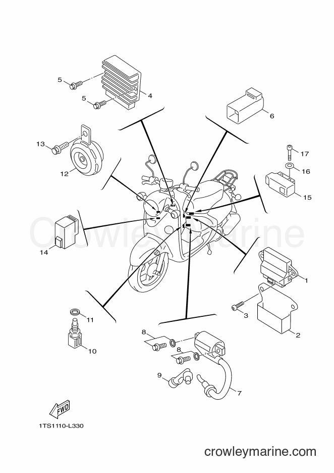 Yamaha Motors XC50 (1TS2) [010] - ELECTRICAL 1