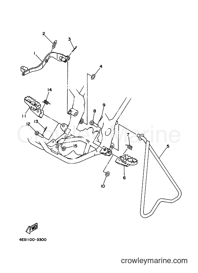 2000 Dirt Bike YZ80LW - YZ80LW (4LC7) [020] - STAND & FOOTREST