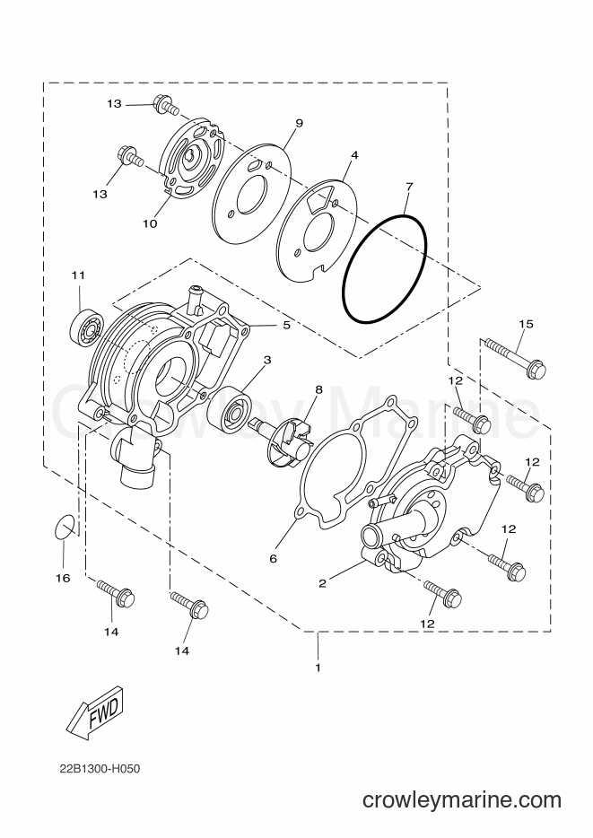2009 Dirt Bike WR125X - WR125X (22B2) [030] - WATER PUMP