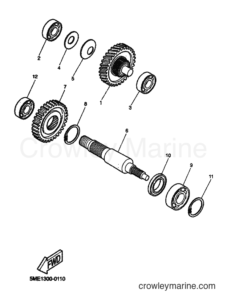 2000 Scooter YQ100 - YQ100 (5ME1) [070] - TRANSMISSION