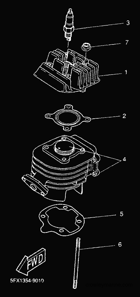 2000 Scooter CW50 - CW50 (5HG6) [010] - CYLINDER
