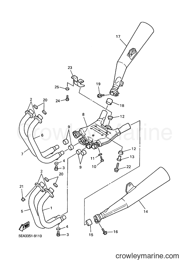 2000 Street Bike XJR1300SP - XJR1300SP (5EAE) [080] - EXHAUST