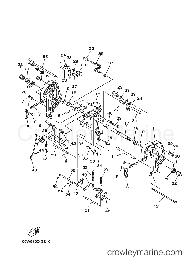 Yamaha Motors F25AMHS (65W9) [300] - BRACKET 1