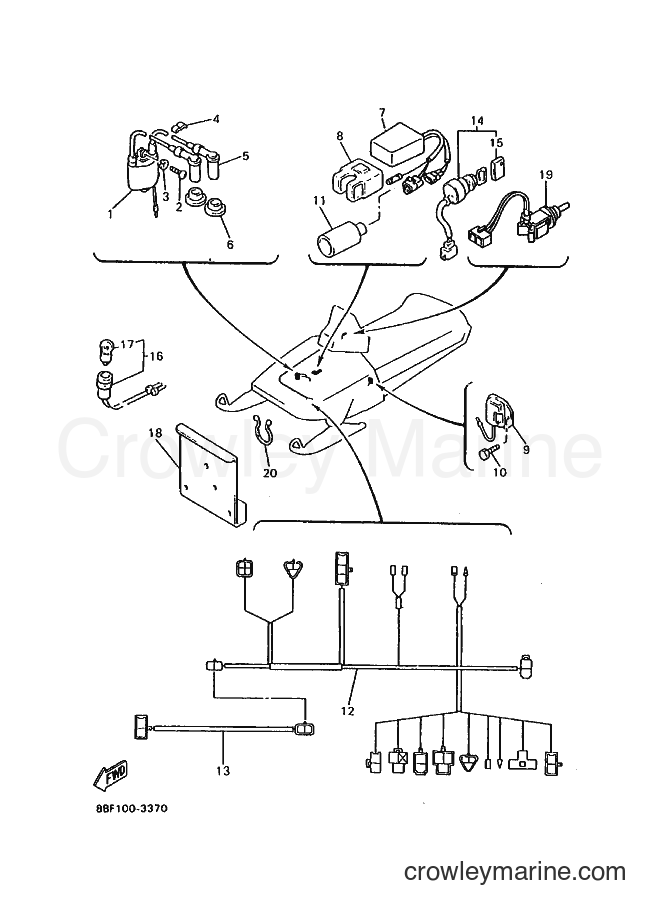 Yamaha Motors PZ480 (8BF1) [020] - ELECTRICAL 1
