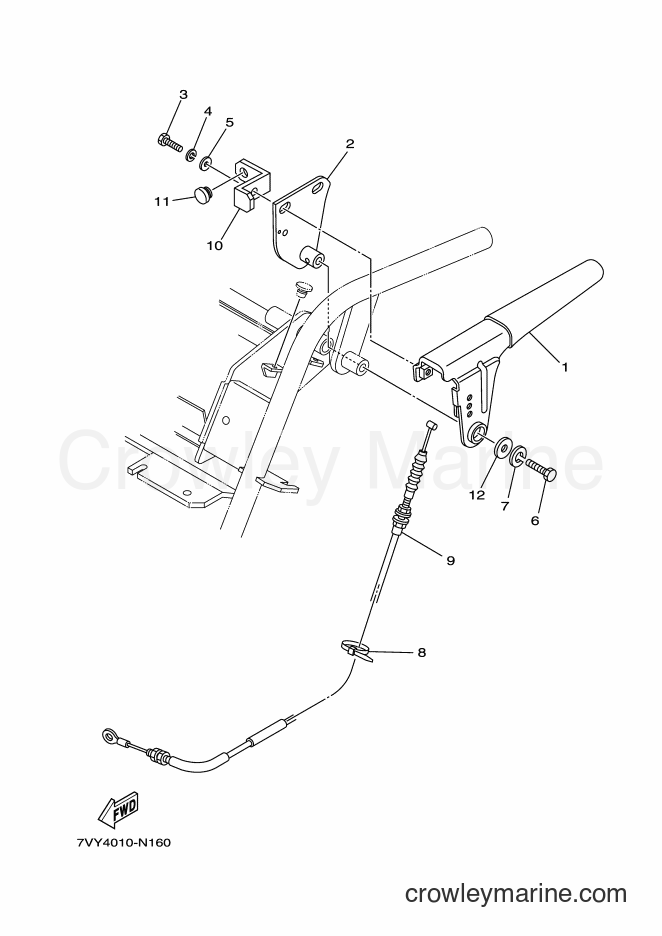2014 Snowblower YS1070J - YS1070J (7VY4) [010] - CLUTCH LEVER
