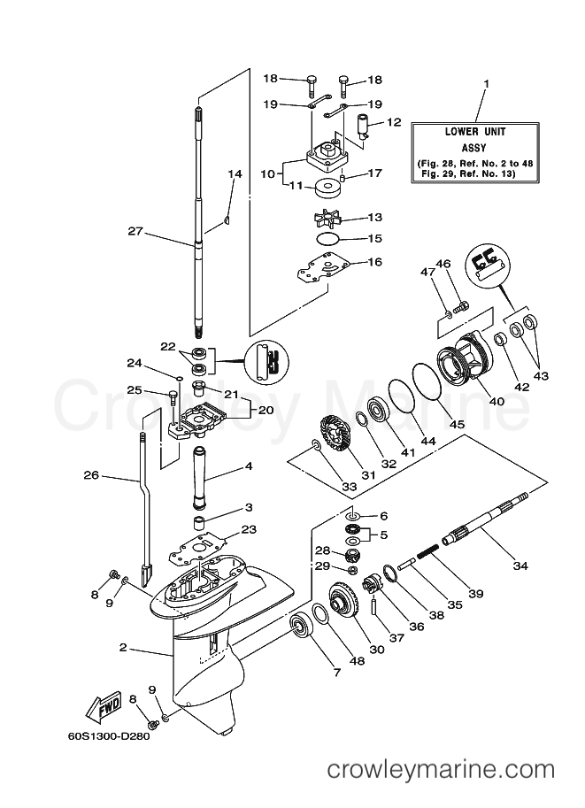 Yamaha Motors FT8DEHPL (60S3) [150] - LOWER CASING & DRIVE 1