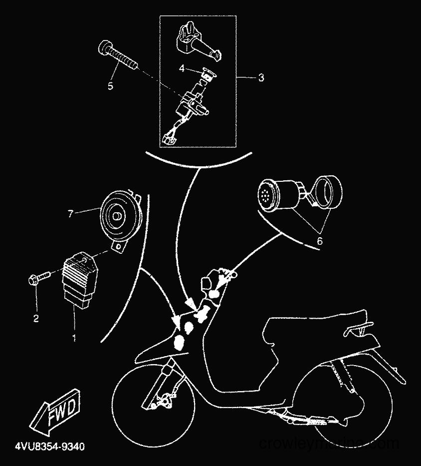 2000 Scooter CW50 - CW50 (5HG8) [010] - EQUIPO ELECTRICO 1