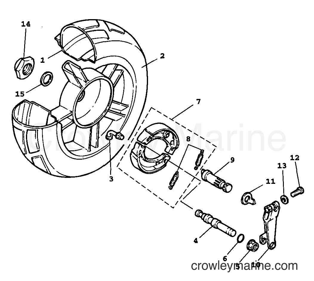 1999 Scooter YW100 - YW100 (4VPG) [010] - REAR WHEEL