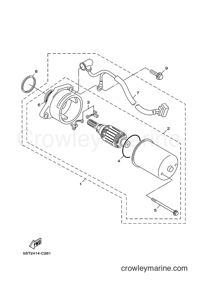 Yamaha Motors XC50 (1TS6) [010] - STARTING MOTOR