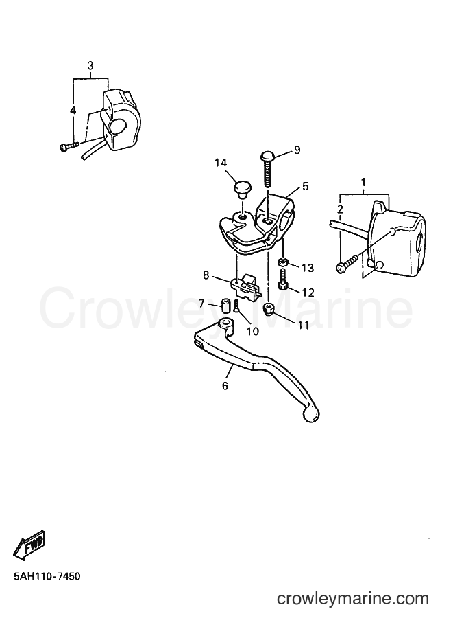 2007 Sport Bike YZF600R - YZF600R (4WFC) [010] - HANDLE SWITCH & LEVER