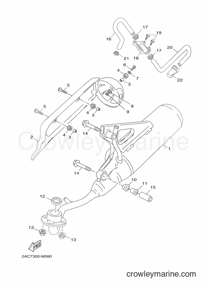 Yamaha Motors YN50F (2AC8) [020] - EXHAUST