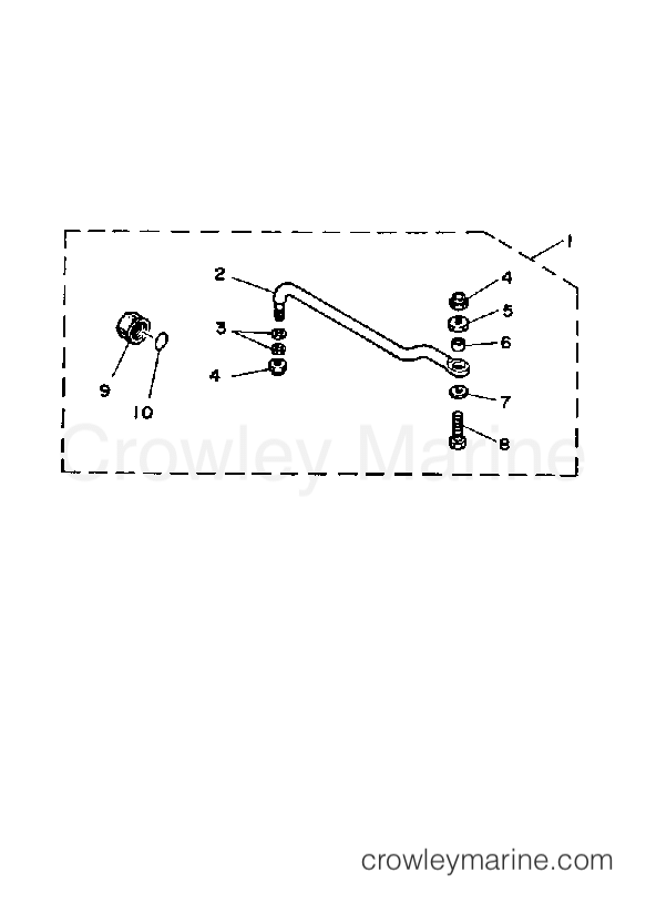 Yamaha Motors 70ETLH - STEERING GUIDE ATTACHMENT