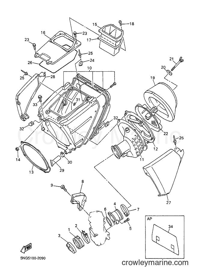 2002 Dirt Bike WR426F - WR426F (5NG6) [030] - INTAKE
