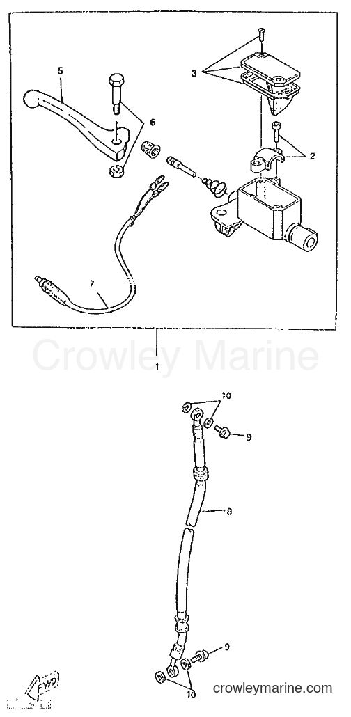 1995 Scooter CW50RS - CW50RS (4TD6) [999] - FRONT MASTER CYLINDER