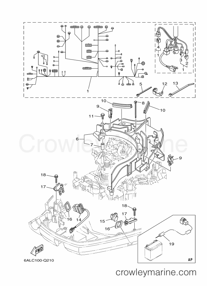 Yamaha Motors F250XA-2016 (6P2D) [220] - ELECTRICAL 4